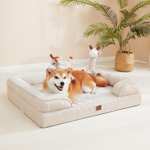 Orthopedic XL Dog Bed with Memory Foam, Waterproof Cover & Non-Slip Base - Image 6