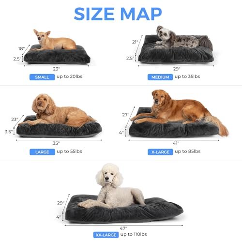 OhGeni Washable Dog Bed - Fluffy, Waterproof, Non-Slip Crate Bed, 23in Gray - Image 7