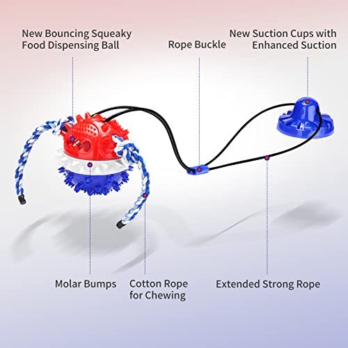 Durable Dog Toys for Aggressive Chewers - Suction Cup Tug, Puzzle & Treat Ball - Image 7