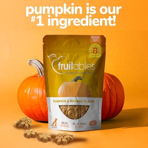Fruitables Crunchy Pumpkin & Banana Dog Treats, Healthy & Low-Calorie, 7 oz - Image 7