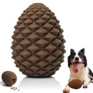 MITOCAPY Pine Cone Dog Chew Toys for Aggressive Chewers: Nearly Indestructible Dog Toy, Interactive Treat Dispensing Dog Toys for Medium Large Size Dog, Long Lasting Dog Gifts for Dogs