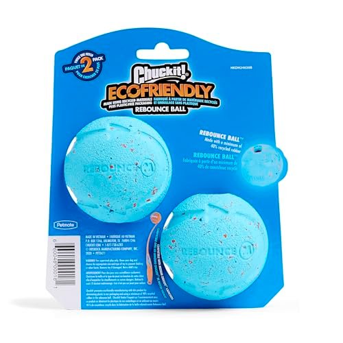 Chuckit Rebounce Dog Balls - Durable Rubber Fetch Toys for Medium Dogs, 2-Pack - Image 4