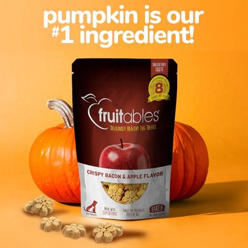 Healthy Fruitables Dog Treats – Low Calorie Pumpkin Bacon Apple Snacks - Image 7