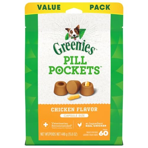 Chicken-Flavored Greenies Pill Pockets for Dogs, 60 Natural Soft Treats - Image 5