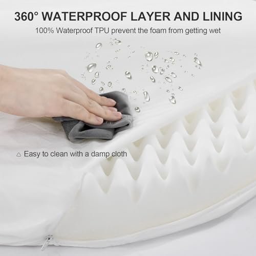 Orthopedic Dog Bed Large with Washable Cover, Waterproof Lining, Foam Comfort - Image 7