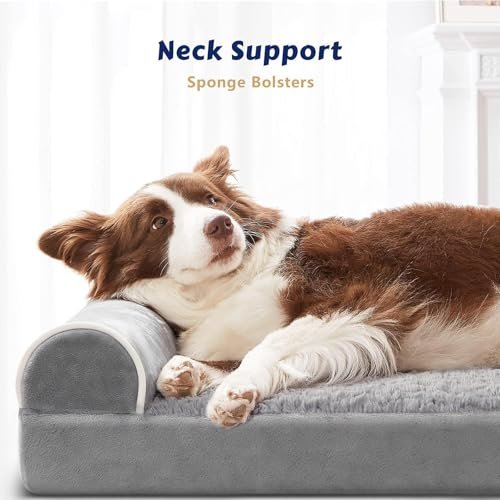 Orthopedic Dog Sofa Bed Large - Washable Cover, Egg Foam, Waterproof, Non-Slip - Image 3