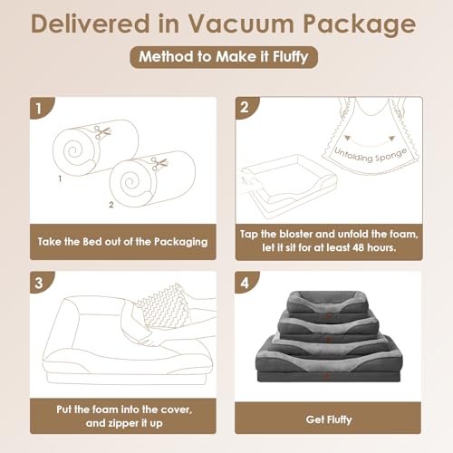 Orthopedic Large Dog Bed - Memory Foam Sofa with Bolsters & Washable Cover - Image 7