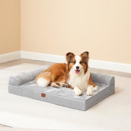 Orthopedic Memory Foam Dog Bed, Large 36"x27", Washable Cover, Non-Slip Base - Image 9