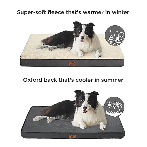 Orthopedic Dog Bed Large Dogs - Washable Cover, Foam Mat for 65 lbs Pets - Image 5