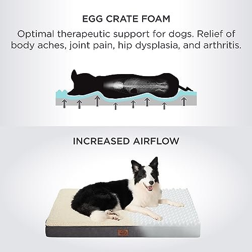 Orthopedic Dog Bed Large Dogs - Washable Cover, Foam Mat for 65 lbs Pets - Image 3