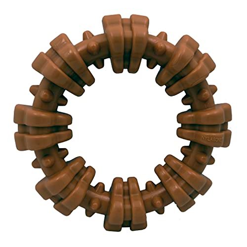 Nylabone Power Chew Textured Dog Chew Ring Toy, Dog Toys for Aggressive Chewers, Flavor Medley, X-Large/Souper (1 Count)