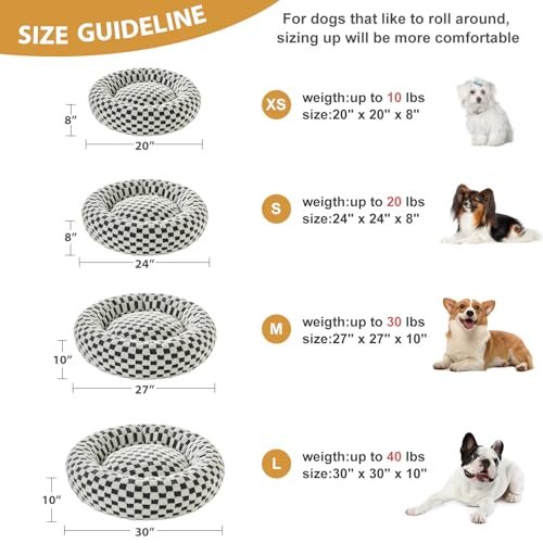 Cozy Donut Dog & Cat Bed - Calming Plush, Non-Slip, Washable, Small Pets - Image 5
