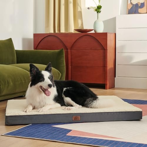 Orthopedic Dog Bed Large Dogs - Washable Cover, Foam Mat for 65 lbs Pets - Image 7