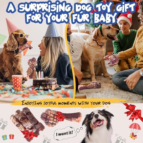 Durable Dog Chew Toys for Aggressive Chewers - Tough Nylon Bones 2 Pack - Image 6