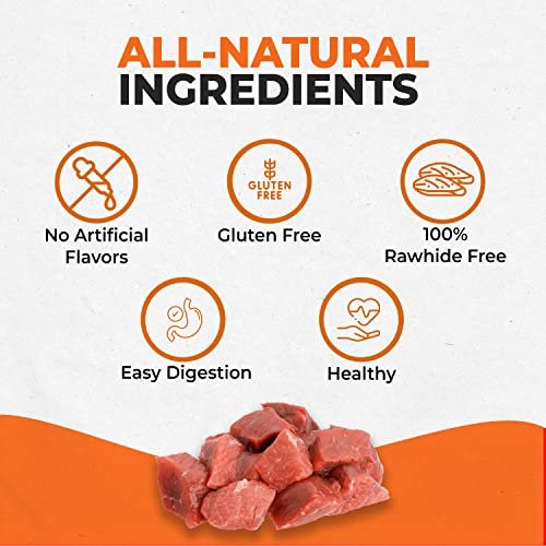 Rawhide-Free Beef Dog Chews - Real Beef, Poultry-Free, Digestible, 10-Pack - Image 4