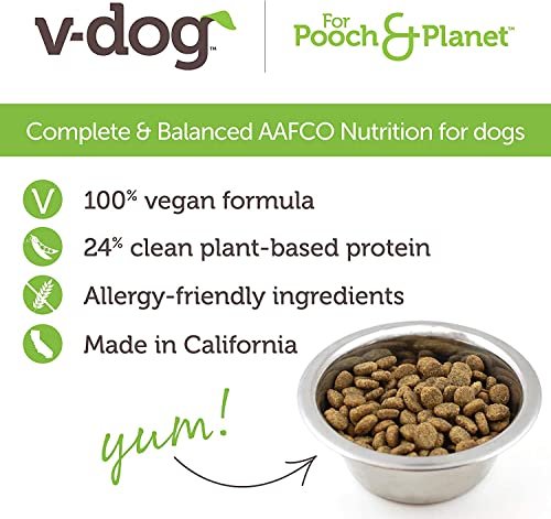 V-dog Vegan Dry Dog Food 24 LB - Plant-Based, Sensitive Stomach Support - Image 8
