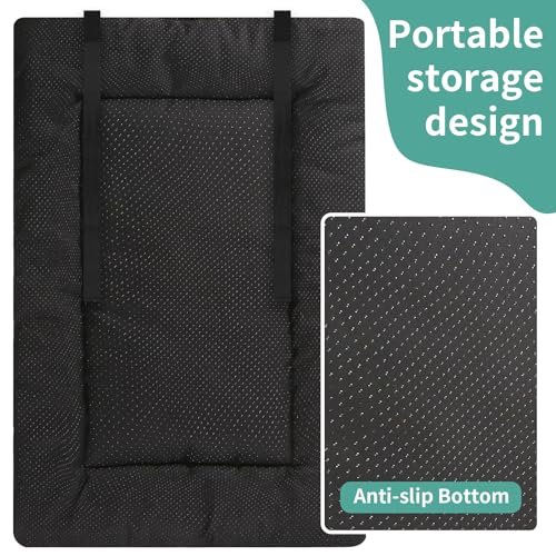 PETCIOSO Travel Dog Bed Large, Washable, Anti-Slip, Lightweight Crate Mat - Image 4