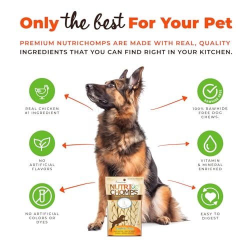 NutriChomps 6" Rawhide-Free Dog Chews, Long-Lasting & Digestible, Milk Flavor - Image 3