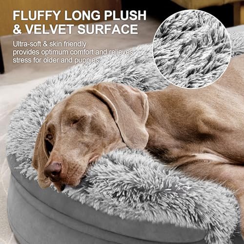 Orthopedic Dog Bed Large with Washable Cover, Waterproof Lining, Foam Comfort - Image 4