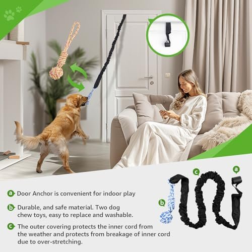 LOOBANI Interactive Tug of War Dog Toy – Durable Rope for All Dog Sizes - Image 2