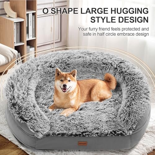 Orthopedic Dog Bed Large with Washable Cover, Waterproof Lining, Foam Comfort - Image 2