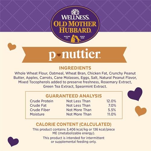 Old Mother Hubbard P-Nuttier Dog Treats, Crunchy, Natural, Large, 6 lb Box - Image 6