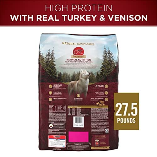 Purina ONE True Instinct Turkey & Venison High-Protein Dry Dog Food, 27.5 lb - Image 6