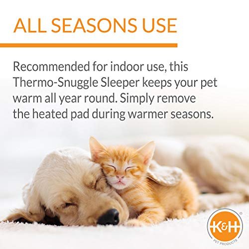 Heated Pet Bed for Dogs & Cats - Cozy Bolster Design, Medium 26"x20", Sage/Tan - Image 3