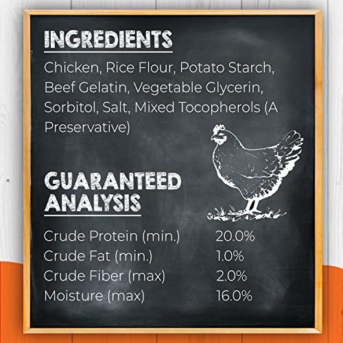 Rawhide-Free Chicken Dog Chews - USA-Made, All-Natural, Digestible, 10 Pack - Image 3