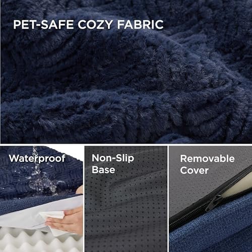 Bedsure Orthopedic Large Dog Bed - Plush Foam Sofa with Washable Cover - Image 4