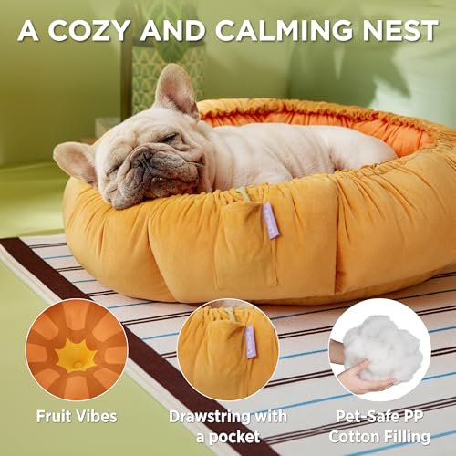 Lesure Washable Cat & Dog Bed – Reversible, Cozy, Dual-Use, 25" Round - Image 4