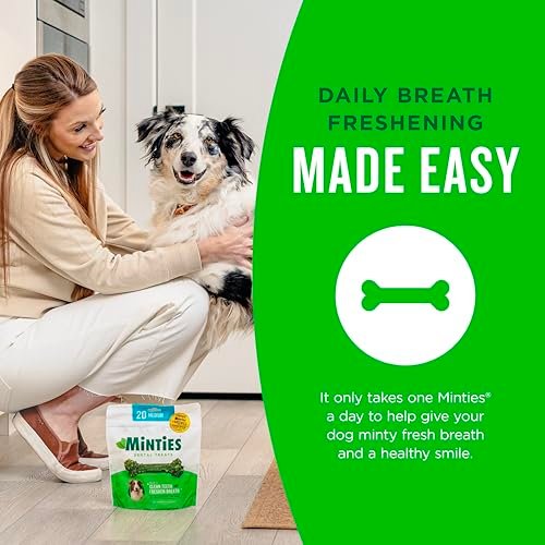 Minties Dental Chews for Small Dogs, 40 Ct, Plaque Control & Fresh Breath - Image 6
