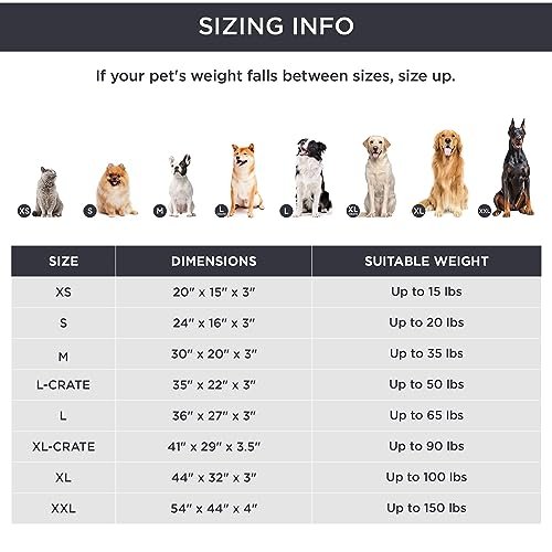 Orthopedic Dog Bed Large Dogs - Washable Cover, Foam Mat for 65 lbs Pets - Image 6