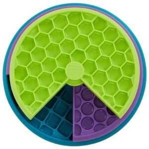 Outward Hound by Nina Ottosson Lickin' Layers Dog Puzzle Feeder, Level 2 Enrichment Dog Toy, Multicolored