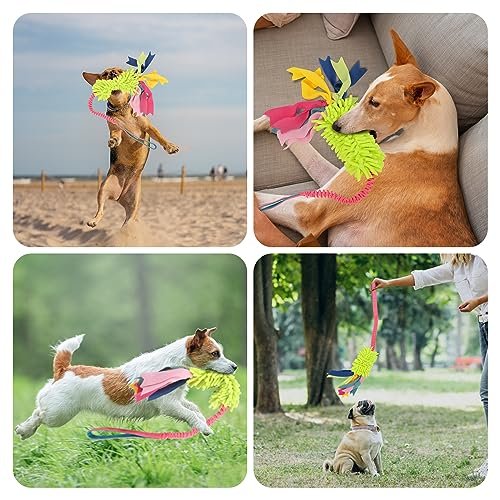Durable Dog Tug Toy for Aggressive Chewers with Squeaker & Rope Design - Image 4