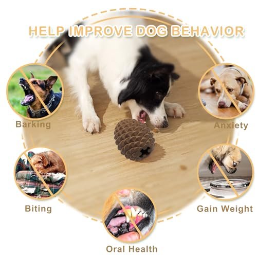 Durable Pine Cone Dog Chew Toy for Aggressive Chewers & Treat Dispensing - Image 4