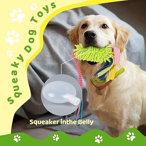 Durable Dog Tug Toy for Aggressive Chewers with Squeaker & Rope Design - Image 5