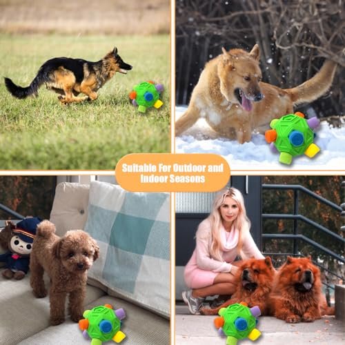 Interactive Green Dog Snuffle Ball - Slow Feeder, Foraging Toy & Stress Relief - Image 6