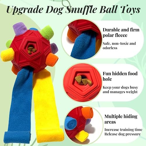 Interactive CIIVURR Snuffle Ball Dog Toy - Treat Dispenser & Slow Feeder Toy - Image 3