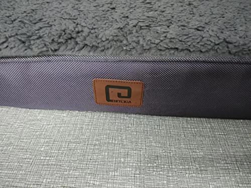 Orthopedic XL Dog Bed for Large Dogs, Washable Cover, Crate-Friendly, Grey - Image 11