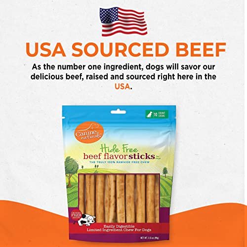 Rawhide-Free Beef Dog Chews - Real Beef, Poultry-Free, Digestible, 10-Pack - Image 8