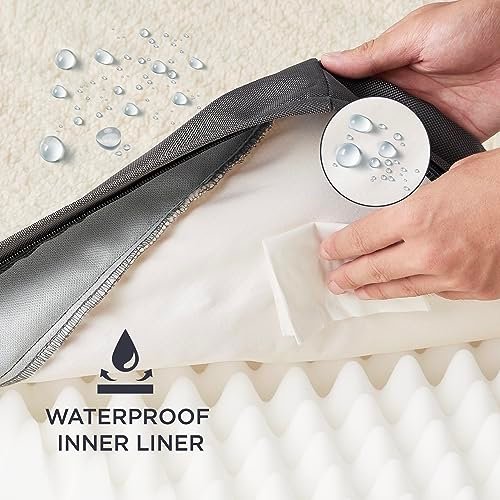 Orthopedic Dog Bed Large Dogs - Washable Cover, Foam Mat for 65 lbs Pets - Image 4