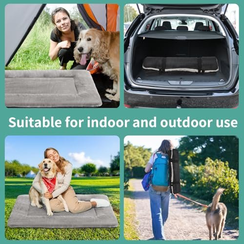 PETCIOSO Travel Dog Bed Large, Washable, Anti-Slip, Lightweight Crate Mat - Image 3