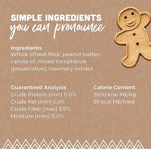Crunchy Buddy Biscuits Dog Treats, Peanut Butter, 2 lb Bag, Healthy & Tasty - Image 3
