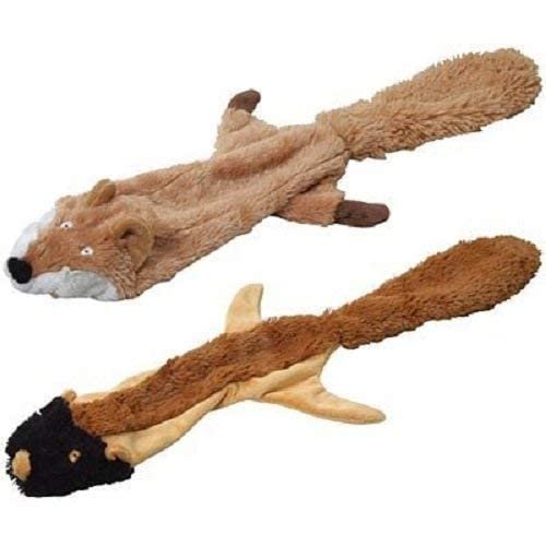 JeffersPet 2-Pack Chipmunk & Fox Thinnies – No Stuffing, No Squeakers - Image 3