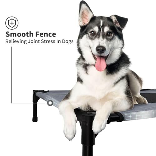 FIOCCO Chew-Proof Elevated Dog Bed – XL Raised Cot for Outdoor Use - Image 2