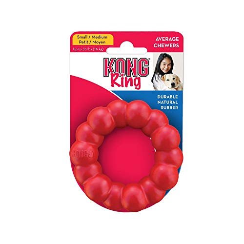 KONG Ring Dog Chew Toy - Durable Natural Rubber for Dental Health - Image 3