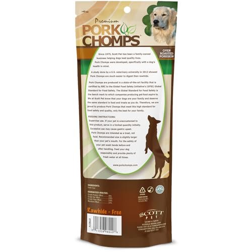 Roasted Pork Skin Dog Chew Bone, 7-Inch, Long-Lasting & Tasty Treat - Image 7