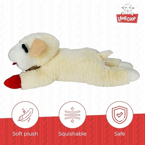 Multipet Jumbo Lamb Chop 24" Plush Dog Toy – Soft & Durable宠物玩具 - Image 4