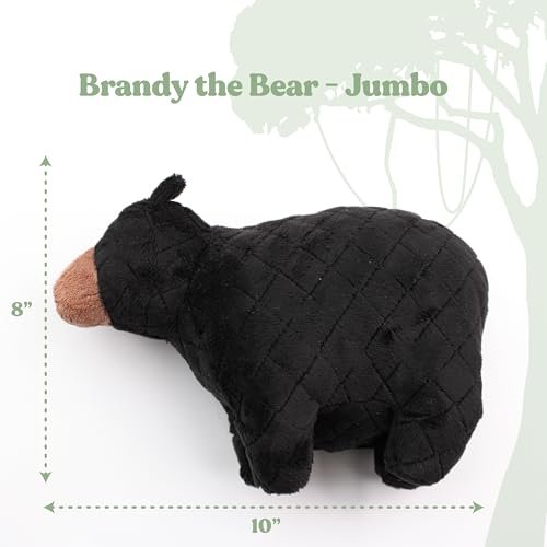 Jumbo Brandy Bear Dog Toy - Eco-Friendly, Durable & Plush Chew Toy - Image 4